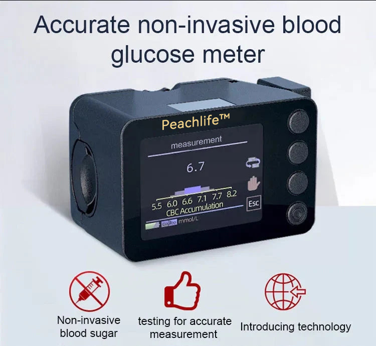 Peachlife™ Advanced Non-Invasive Glucose Monitor-99.9% Accuracy + Exclusive Gift ✅TGA Approved